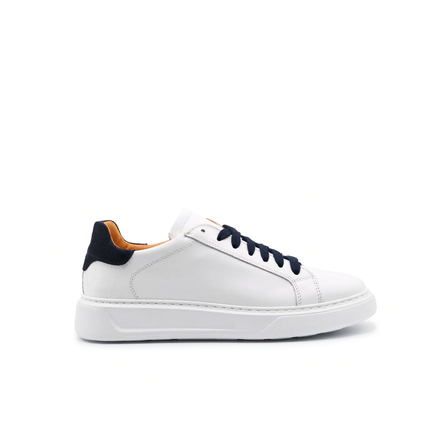 Airon Herren-Sneaker aus Leder mit weißer Sohle
