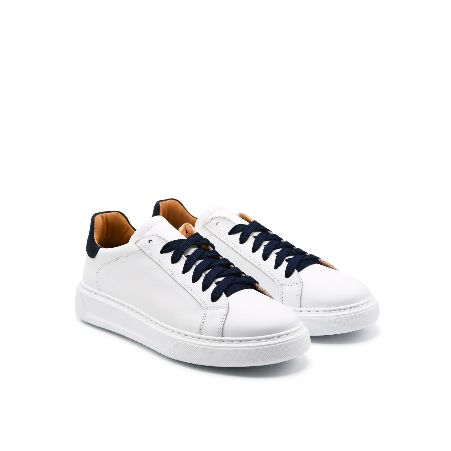 Airon Herren-Sneaker aus Leder mit weißer Sohle