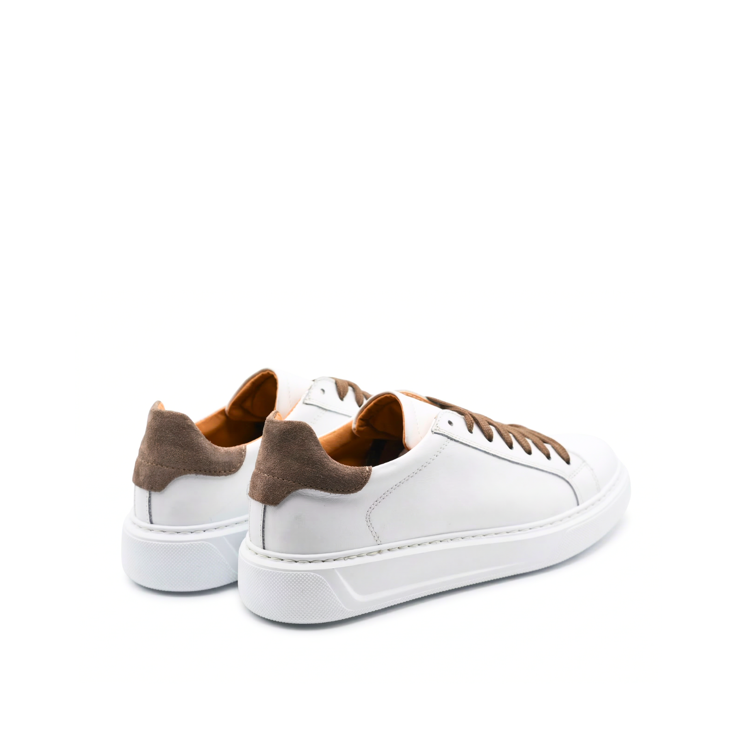 Airon Herren-Sneaker aus Leder mit weißer Sohle