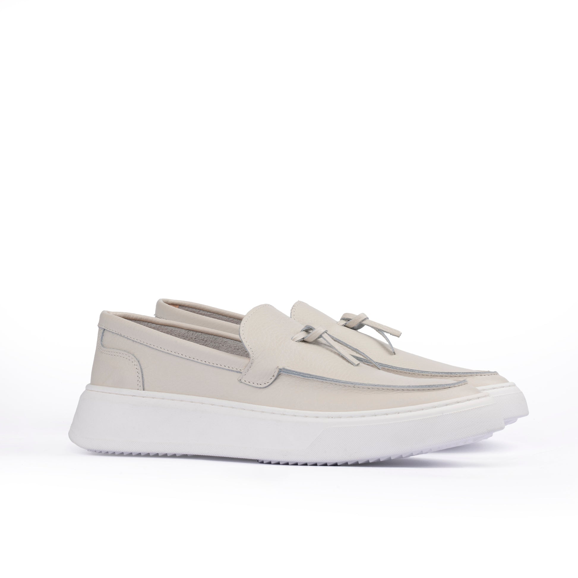 Slink Mokassin Herren Slipper aus genarbtem Leder