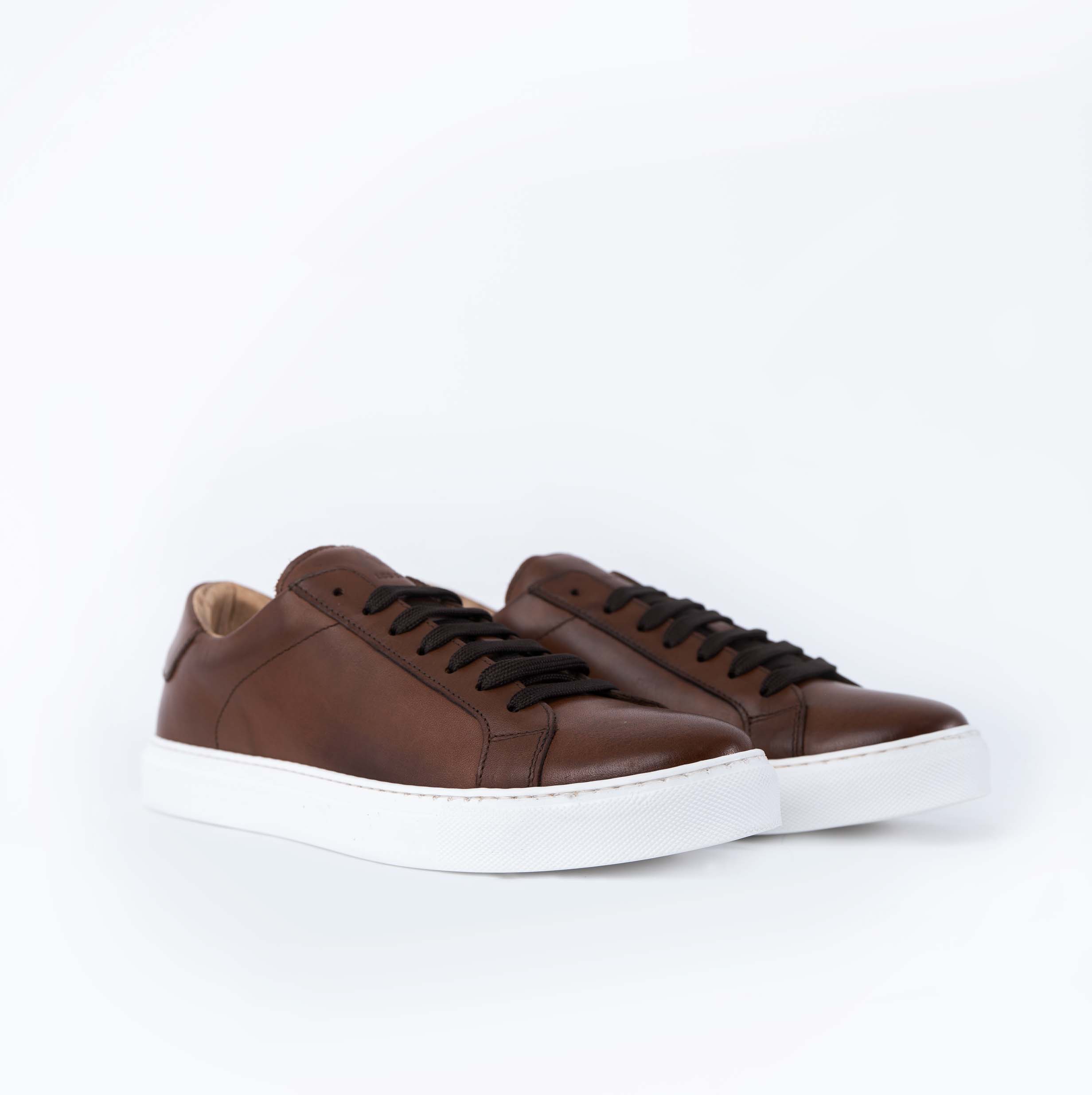 Fusion Sneaker Herren niedrig aus echtem genarbtem Leder