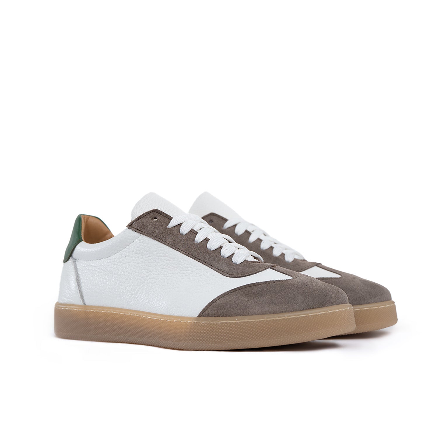 Fusion Sneaker Fondo Ambra Chiaro Herren aus echtem genarbtem Leder
