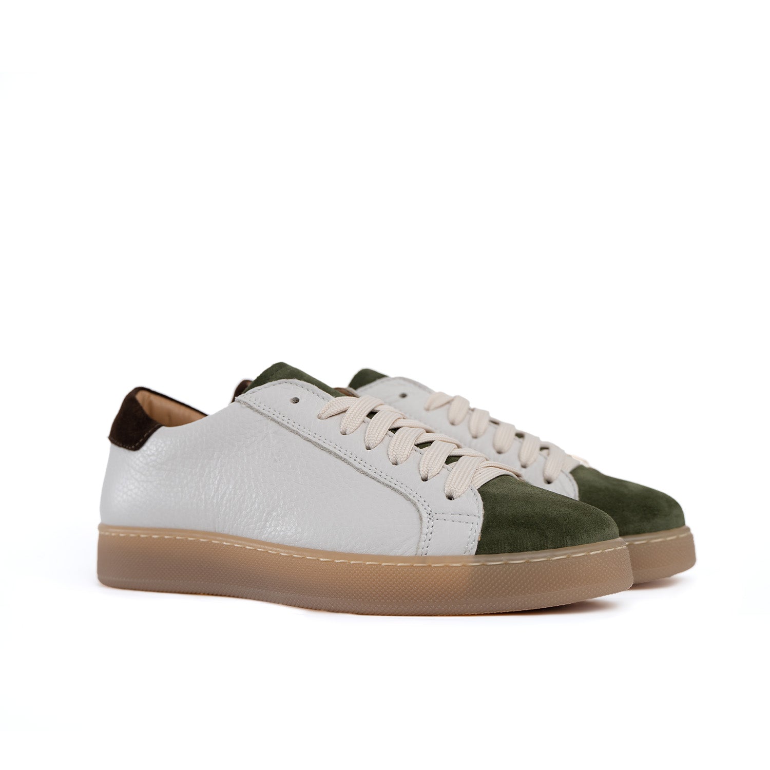 Urban Sneakers Herren Echtes Leder Flaschenprägung Wildleder Einsätze
