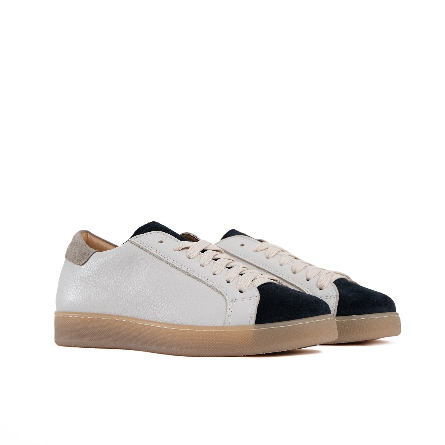 Urban Sneakers Herren Echtes Leder Flaschenprägung Wildleder Einsätze