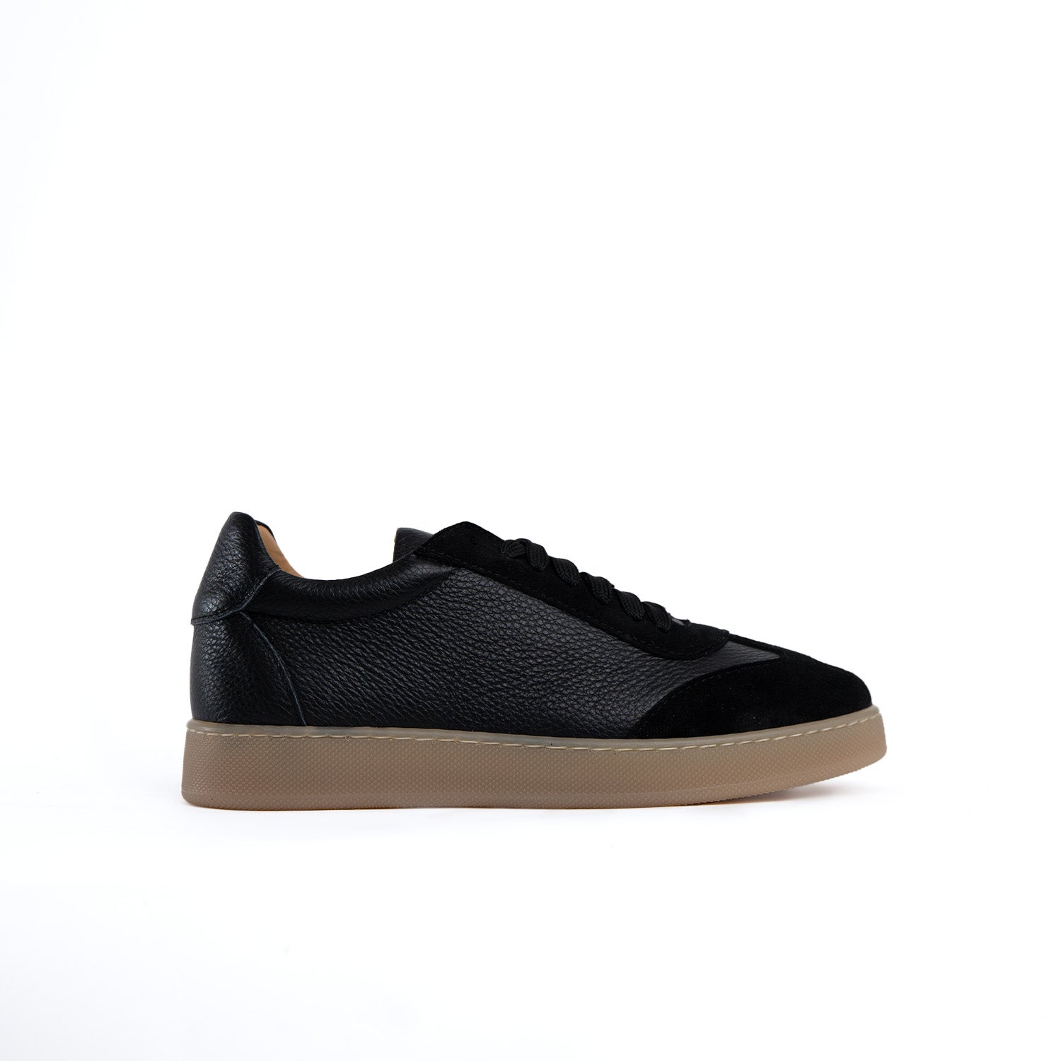 Fusion Sneaker Fondo Ambra Chiaro Herren aus echtem genarbtem Leder