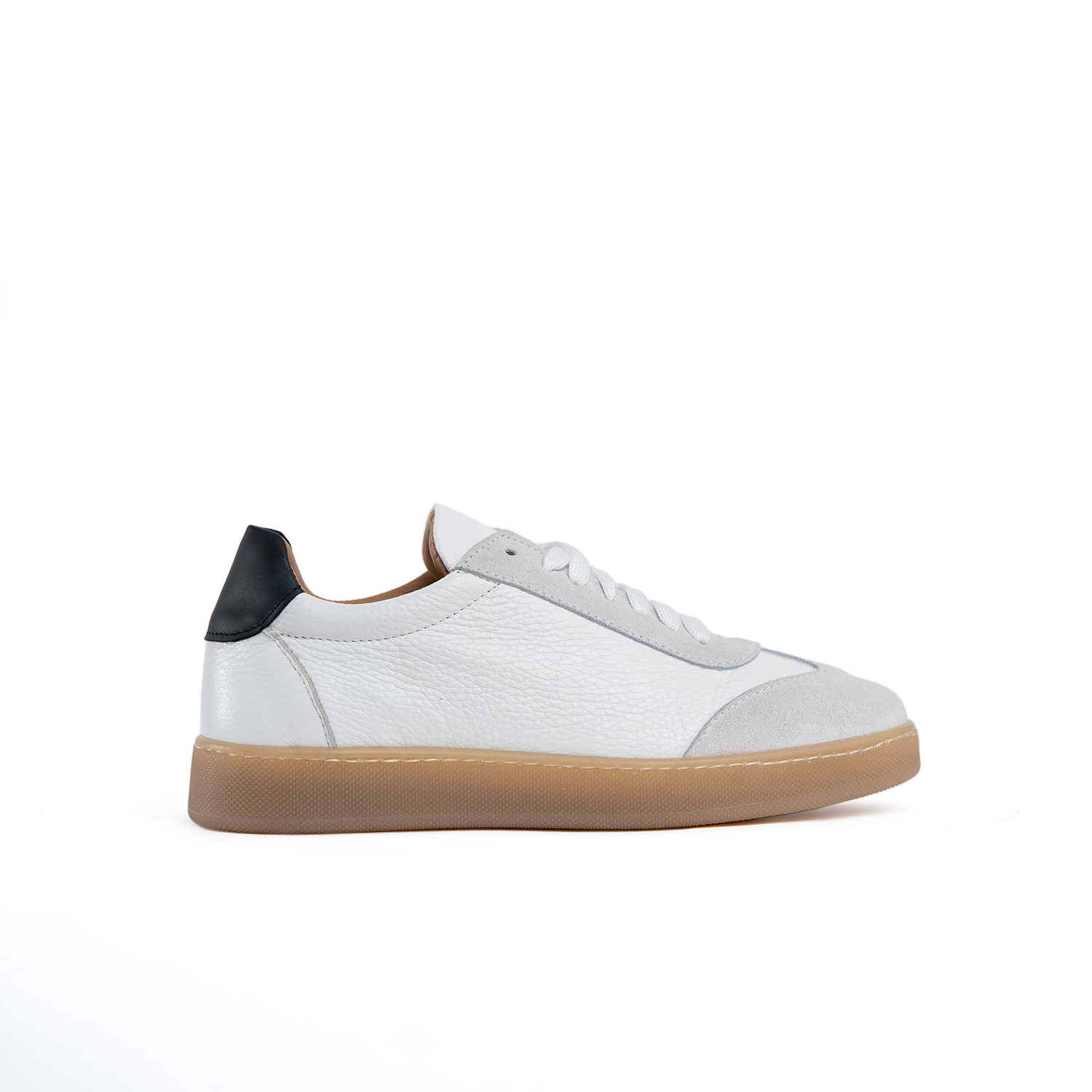 Fusion Sneaker Fondo Ambra Chiaro Herren aus echtem genarbtem Leder