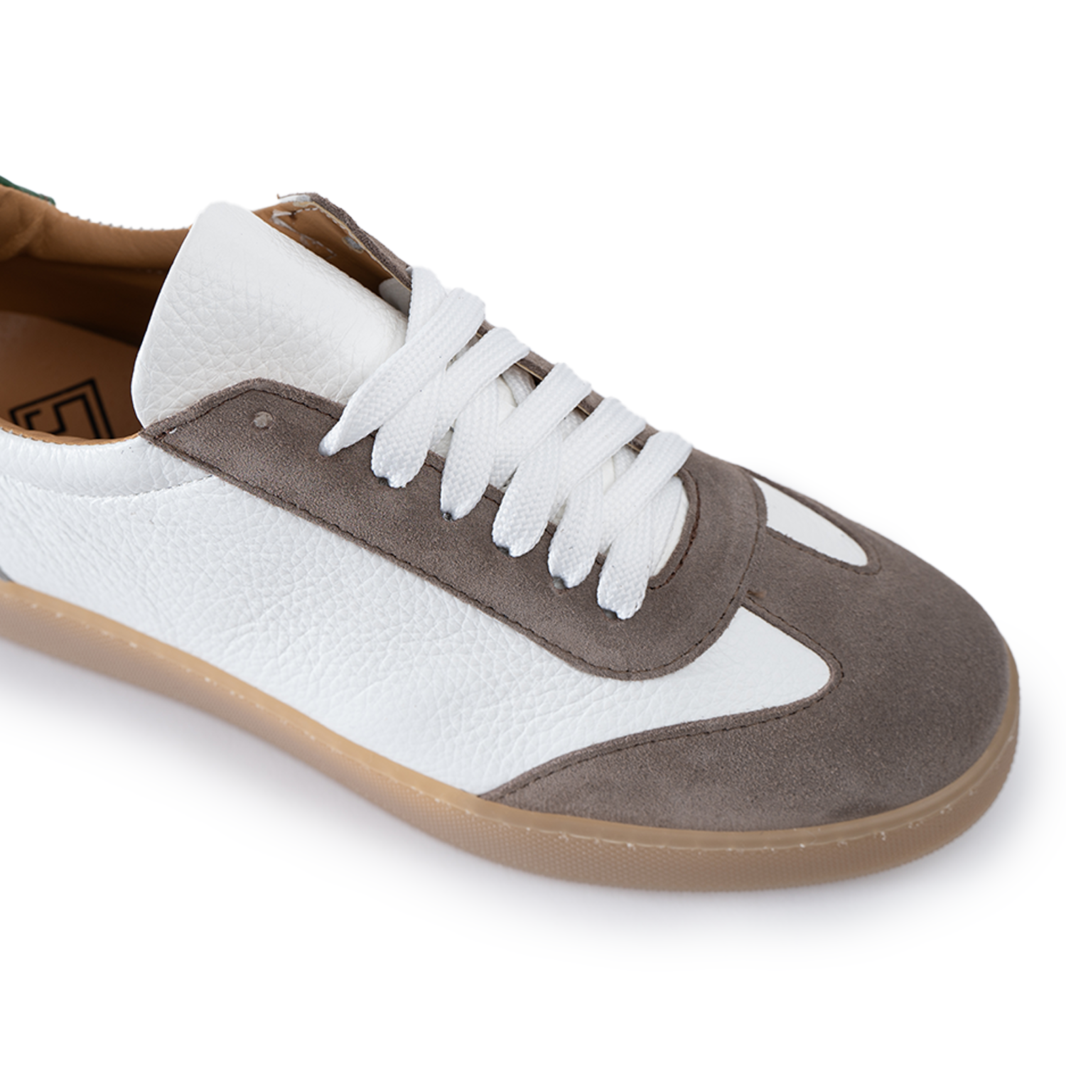 Fusion Sneaker Fondo Ambra Chiaro Herren aus echtem genarbtem Leder