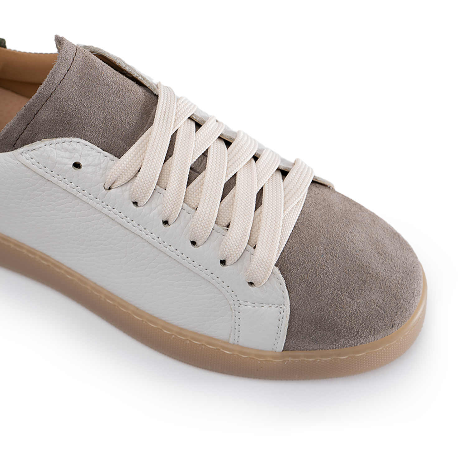 Urban Sneakers Herren Echtes Leder Flaschenprägung Wildleder Einsätze